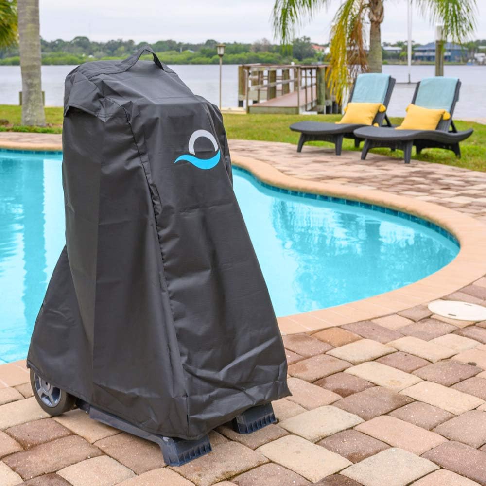 DolphinTriton PS Robotic Pool Vacuum Cleaner l — Included Universal Caddy and Classic Caddy Cover — Ideal for In-Ground Pools up to 50 FT in Length