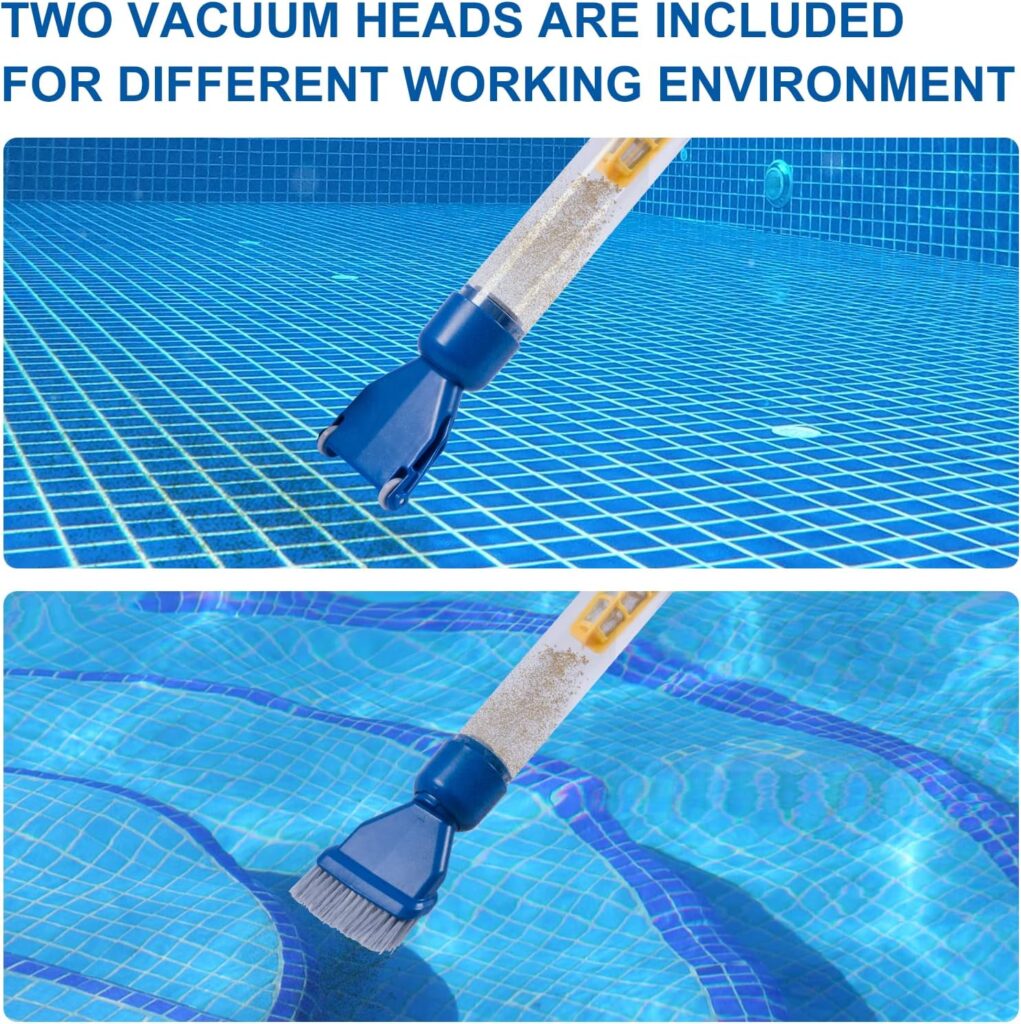Cordless Pool Vacuum with Strong Suction, Portable  Rechargeable Handheld Vacuum Cleaner for Inground/Above Ground Pool,Spa  Hot Tub,Pond,PoolGuard