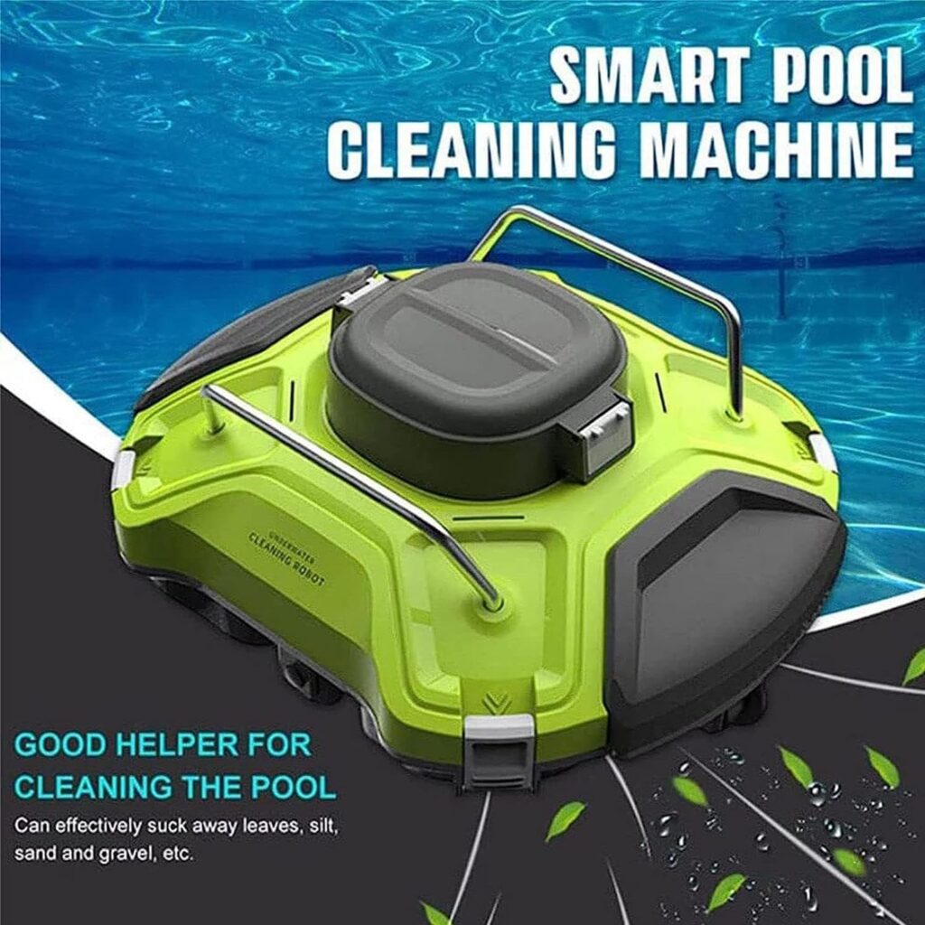 Intelligent Pool Vacuum Robot Swimming Pool Cleaner Floating Cable Robotic Automatic Washing Wall Floor Stair Ideal for Above Ground Pools